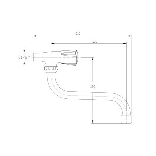 Кран для раковины RUSH Pioneer (PI7950-28) Кран для раковины RUSH Pioneer (PI7950-28)
