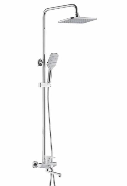 Душевая стойка Shevanik S8136F белый/хром