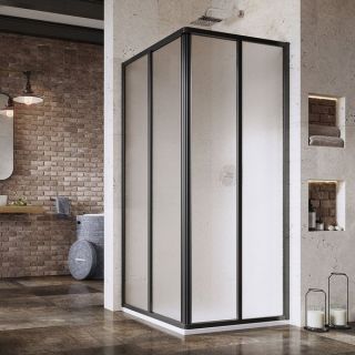Душевой уголок Ravak Supernova SRV2-80 195 S 14V403O2ZG 80x80 см профиль чёрный стекло Grape
