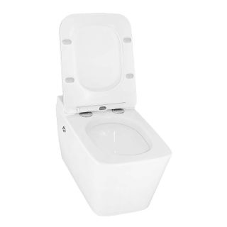 Унитаз подвесной импульсный Azario AZ-101C монтажная рама в комплекте белый