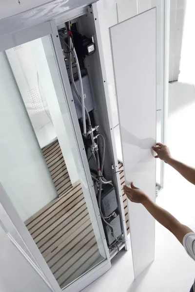 Душевая кабина Orans Diamond SR-89105RS 89105RWLH 120x90 см профиль белый стекло прозрачное