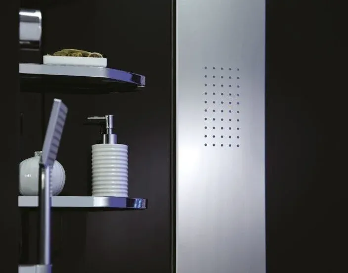 Душевая кабина Orans SR-89103LS 89103LBLH 180x130 см профиль чёрный стекло прозрачное