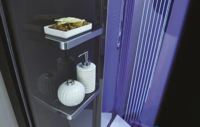 Душевая кабина Orans SR-89103LS 89103LBLH 180x130 см профиль чёрный стекло прозрачное