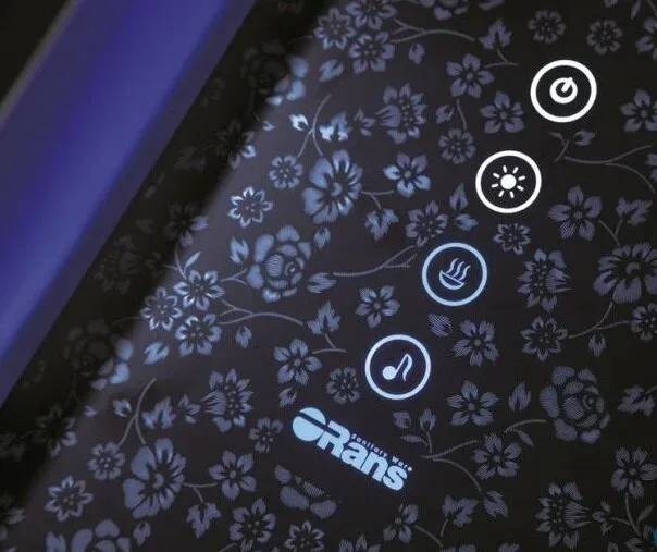 Душевая кабина Orans SR-89103LS 89103LBLH 180x130 см профиль чёрный стекло прозрачное