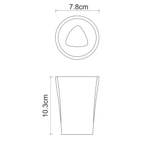 Стакан для зубных щеток WasserKraft Ohre K-37728 бежевый