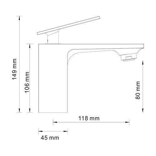 Wasserkraft Alme 1503 Смеситель для раковины