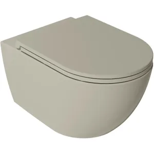 Подвесной унитаз Isvea Vea Rondo 10VA02002SV-2K безободковый слоновая кость
