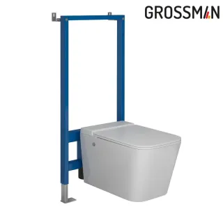 Комплект Grossman 2 в 1: инсталляция 901.K31.01.000 унитаз GR-5501 impuls
