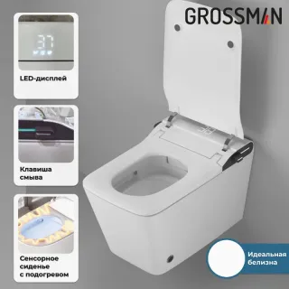 Комплект Grossman 2 в 1: инсталляция 901.K31.01.000 унитаз GR-5701 smart