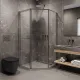 Душевой уголок Timo T33L 100x100 см левый никель