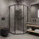 Душевой уголок Timo T35L 100x100 см левый чёрный Душевой уголок Timo T35L 100x100 см левый чёрный