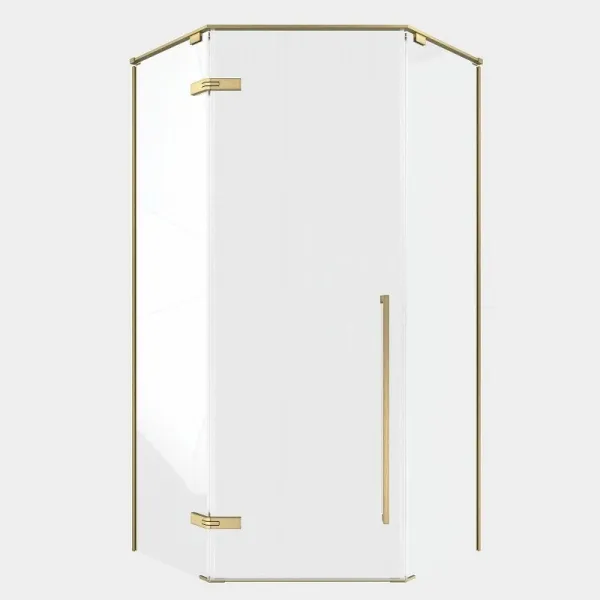 Душевой уголок Timo T68 90x90 см золото матовое