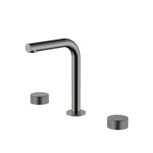 Встраиваемый смеситель для раковины Boheme Stick Linea 152-GM.3 оружейная сталь
