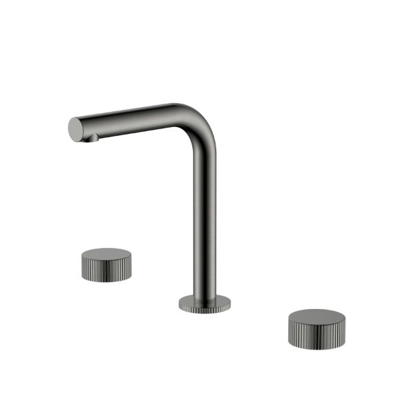 Встраиваемый смеситель для раковины Boheme Stick Linea 152-GM.3 оружейная сталь