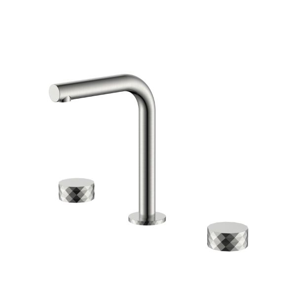 Встраиваемый смеситель для раковины Boheme Stick Diamond 152-NB брашированный никель
