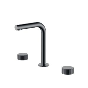 Встраиваемый смеситель для раковины Boheme Stick Linea 152-SGM.3 оружейная сталь