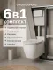 Комплект Ceramicanova подвесной унитаз Play CN3001 инсталляция CN161001 панель смыва CN16-001W белый