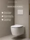 Комплект Ceramicanova подвесной унитаз Play CN3001 инсталляция CN161001 панель смыва CN16-001W белый