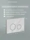 Комплект Ceramicanova подвесной унитаз Play CN3001 инсталляция CN161001 панель смыва CN16-001W белый
