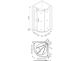 Душевой уголок Good Door GALAXY R-90-C-B Душевой уголок Good Door GALAXY R-90-C-B