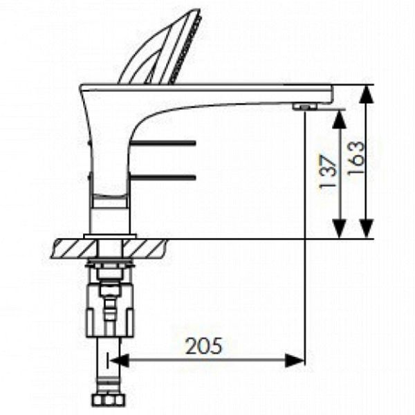 Смеситель на борт ванны KAISER Star 02222