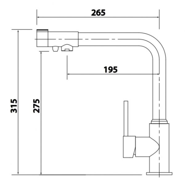 Смеситель для кухни Kaiser Teka 13044-7 Смеситель для кухни Kaiser Teka 13044-7