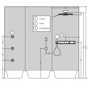 Смеситель для душа Hansgrohe RainSelect 15358400