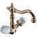 Смеситель для раковины Boheme Crystal золото 292-CRST