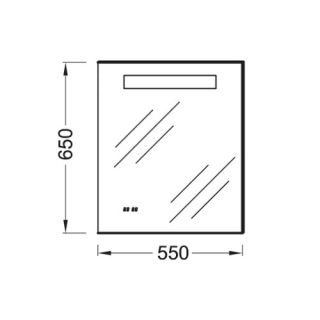 Зеркало с подсветкой 55 см Jacob Delafon FORMILIA EB1158-NF