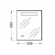 Зеркало с подсветкой 55 см Jacob Delafon FORMILIA EB1158-NF