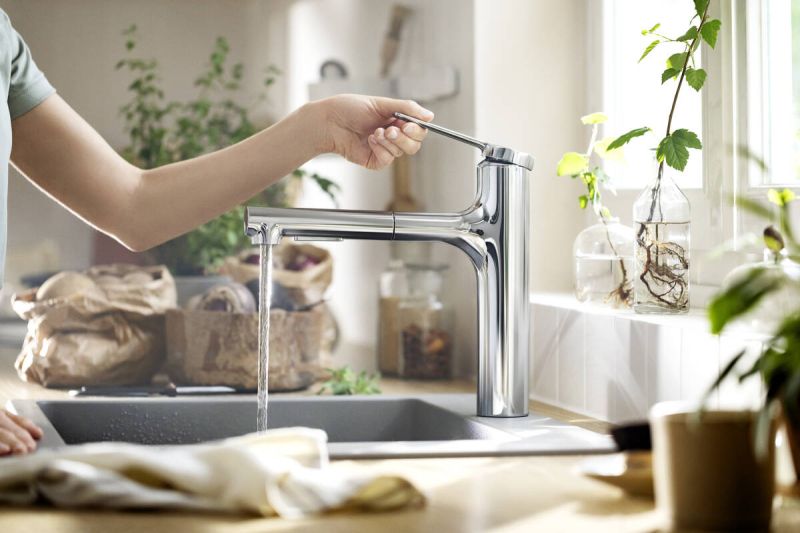 Смеситель Hansgrohe Zesis M33 160  74801800 для кухни