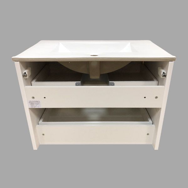 Comforty Тумба-умывальник "Женева-75" дуб белый с раковиной Comforty 75E