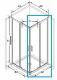 Душевая дверь Ravak Blix Slim BLSRV2K-90 X1XM70C00Z1 90 см профиль хром стекло Transparent