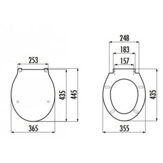 Крышка-сиденье Creavit Classic KC0703.03.0000E термопласт с микролифтом