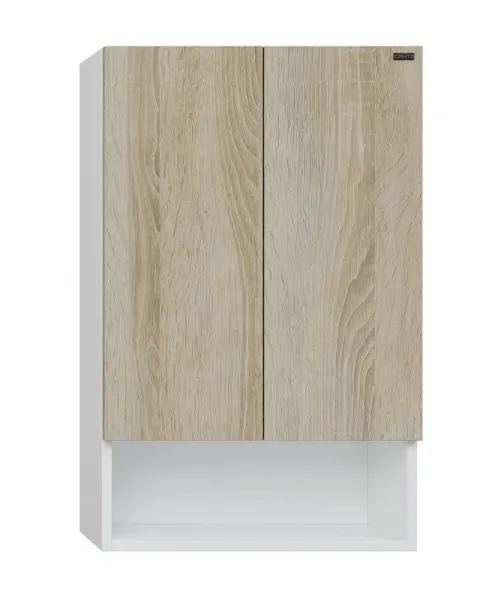 Шкаф Санта Мира 700470 над стиральной машиной 50 см разобранный янтарный/белый