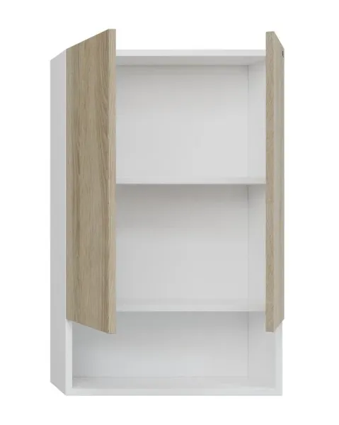 Шкаф Санта Мира 700470 над стиральной машиной 50 см разобранный янтарный/белый