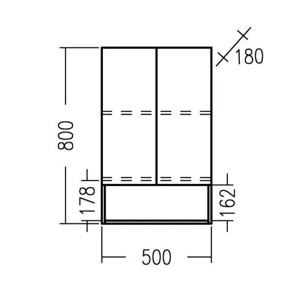 Шкаф Санта Мира 700470 над стиральной машиной 50 см разобранный янтарный/белый