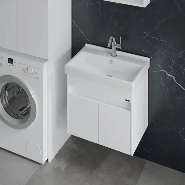 Подвесная тумба под раковину Санта Мира 700475 60 см белый