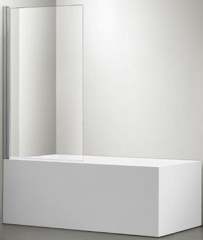 Шторка на ванну Aquatek AQ DEL SBA 08015CH 80см хром