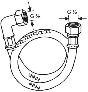 Шланг для высокого давления Kludi Nirosta хром 6115000-00