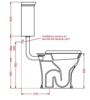 Унитаз  Artceram CIVITAS CIV003 01 00 белый Унитаз  Artceram CIVITAS CIV003 01 00 белый