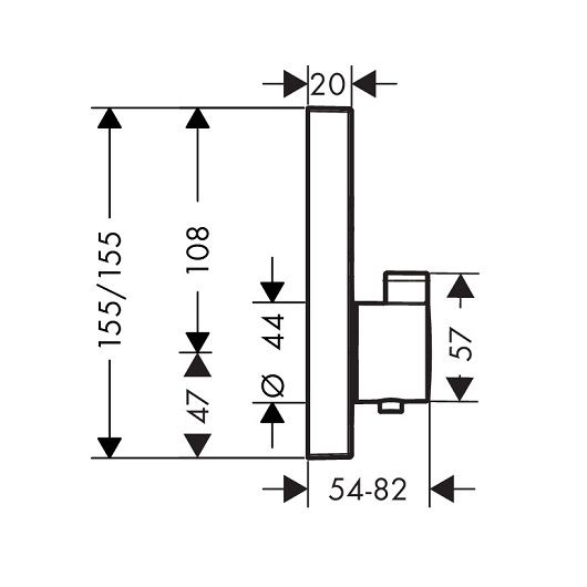 Смеситель для душа Hansgrohe ShowerSelect 15763140