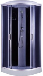 Душевая кабина Royal Bath Eko стекло чёрное/прозрачное 90x90см RB-EKO90HK-BT