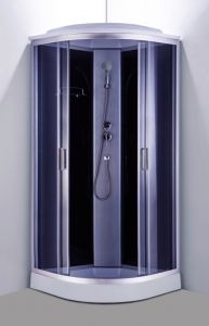 Душевая кабина Royal Bath Eko стекло чёрное/прозрачное 90x90см RB-EKO90HK-BT