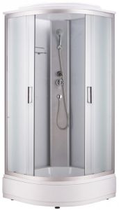 Душевая кабина Royal Bath Eko стекло белое/матовое 100x100см RB-EKO100CK-WM