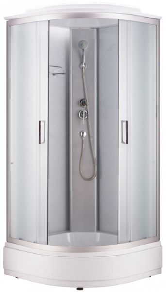 Душевая кабина Royal Bath Eko стекло белое/матовое 100x100см RB-EKO100CK-WM