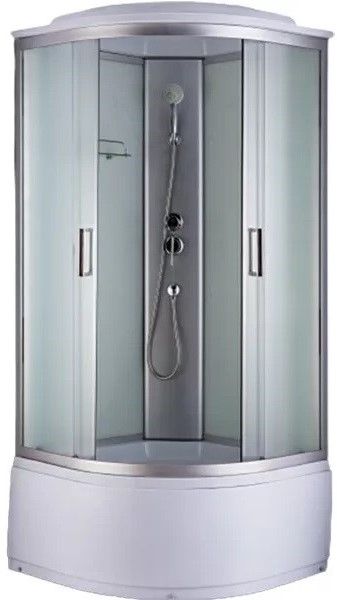 Душевая кабина Royal Bath Eko стекло белое/матовое 80x80см RB-ЕКО80ВК-WM