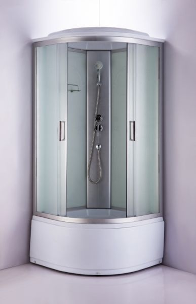 Душевая кабина Royal Bath Eko стекло белое/матовое 90x90см RB-ЕКО90ВК-WM