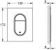 Клавиша смыва Grohe Arena Cosmopolitan 37624000 Хром
