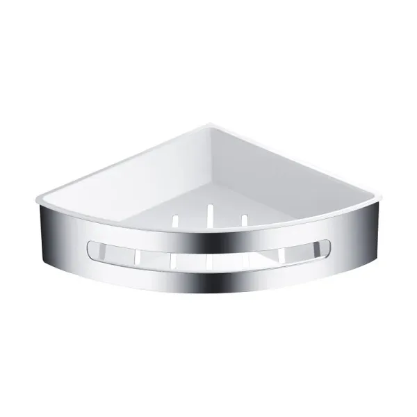 Полка угловая Timo Luiro 18577/00 хром/белый